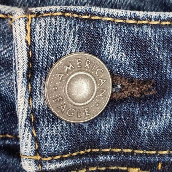 American Eagle AE Jeans Mens Size 29x32 Airflex Skinny Blue Skate Stretch - Picture 4 of 13